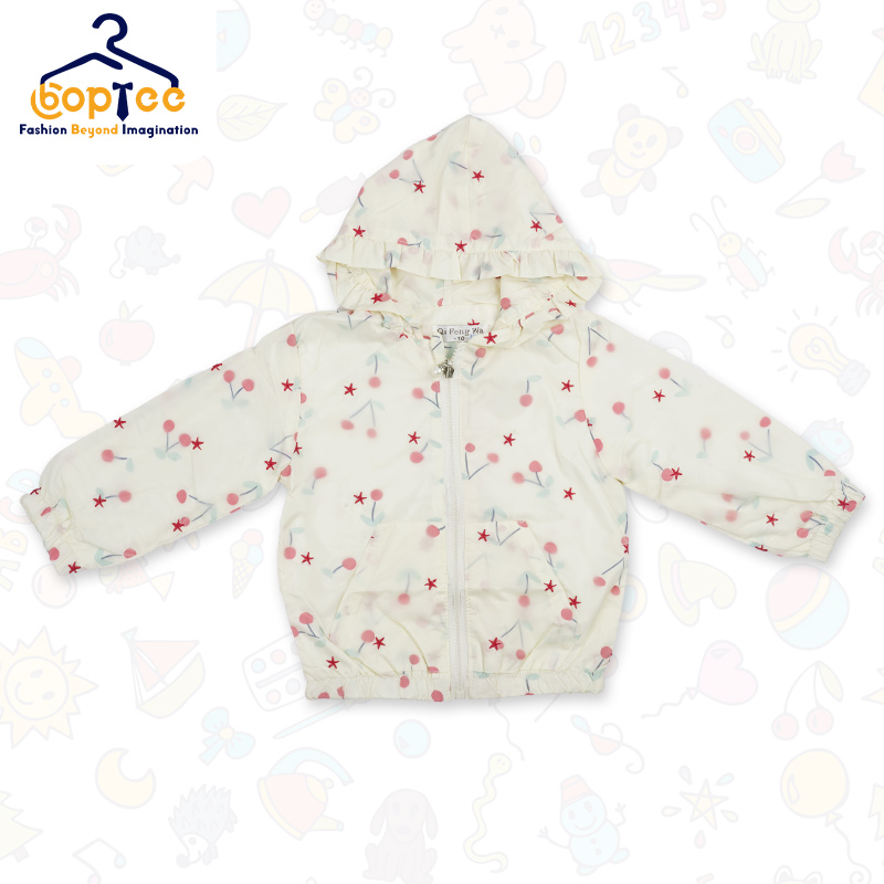 Boptee Full Sleeves Hooded Jacket With Star Print 