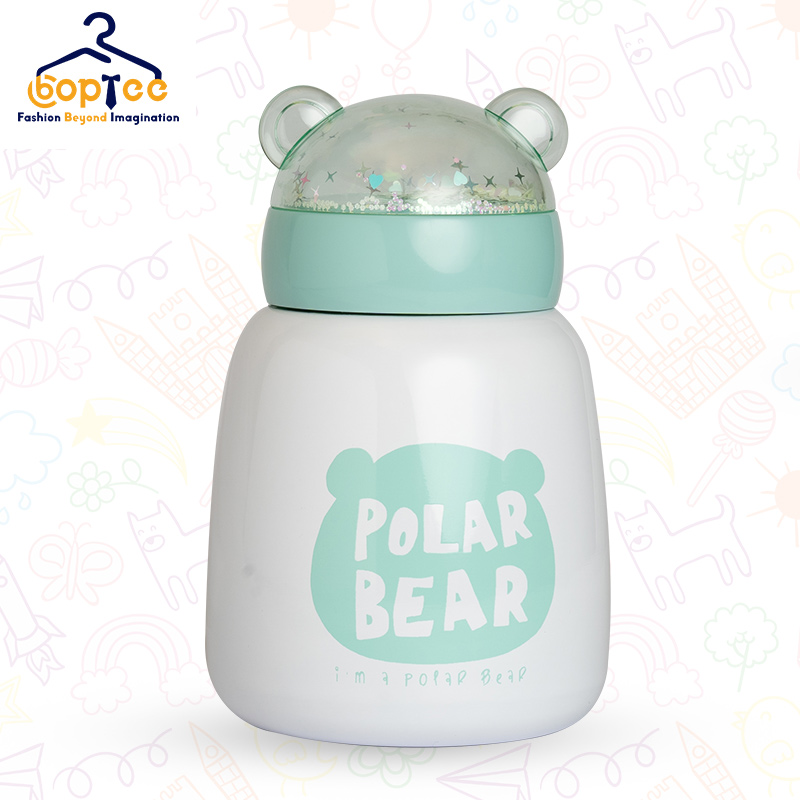 Boptee Water Bottle With Polar Bear Print 